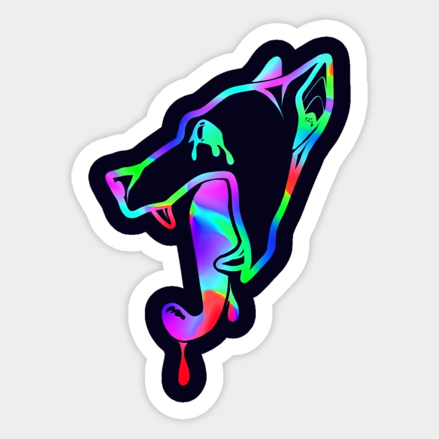 Sick Mutt (Cool Thermal) Sticker by Shaderic